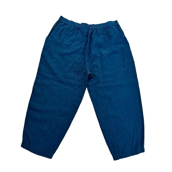 Poetry Women’s Pull On Pants 100% Linen Size 16 Leg Pockets - Picture 10 of 16